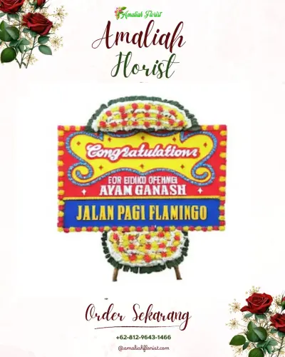 Bunga Papan Congratulation di Gedongpanjang